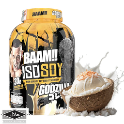 BAAM!!™ ISO-SOY Plant Protein Isolate (1lb / 0.45kg) | 30g Soy Isolate Protein • Vegan • Lactose-Free • Lab-Tested Premium Plant Protein [VX]
