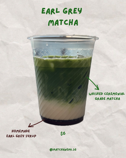 earl grey matcha latte