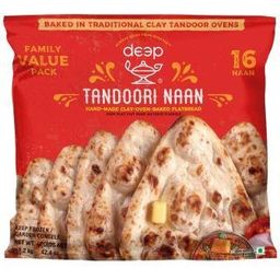 Deep Frozen Tandoori Naan Family pack 16pcs * 8 packets