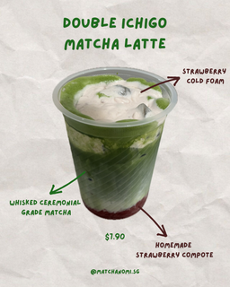 double ichigo matcha latte 