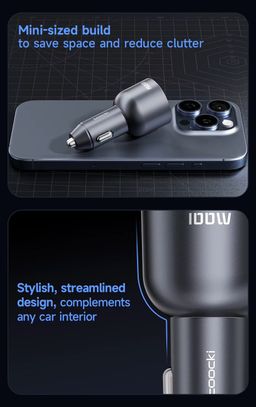 Toocki New Arrival PD 100W 2Type c +1 USB port portable