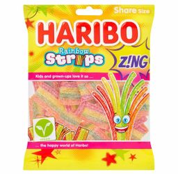 Haribo rainbow strips 130g
