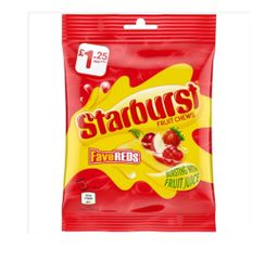 Starburst fruit chews favereds 127g