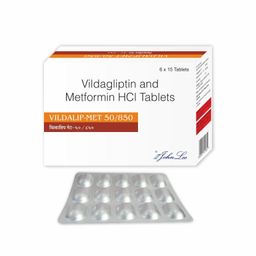 Vildagliptin + Metformin Hydrochloride Tablets 850 Mg Tablet