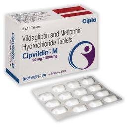 Vildagliptin + Metformin Hydrochloride Tablets 1000 Mg Tablet