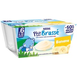 Nestlé P'tit Brassé Banane  (4x100g), 6 à 36 mois