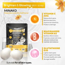 Minako - Niacinamide Glutathione Plus Soap (100g) | Wholesale Bath & Body Care Singapore