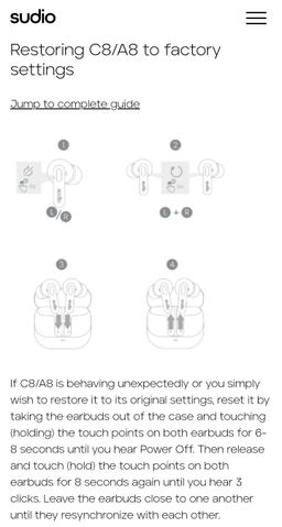 Sudio C8 The Go-to Noise Cancelling Earbuds