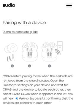 Sudio C8 The Go-to Noise Cancelling Earbuds