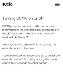 Sudio C8 The Go-to Noise Cancelling Earbuds