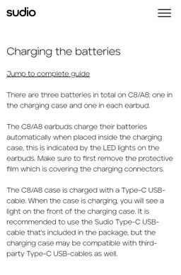 Sudio C8 The Go-to Noise Cancelling Earbuds