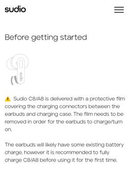 Sudio C8 The Go-to Noise Cancelling Earbuds