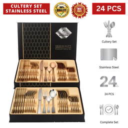 CULTERY SET STAINLESS STEEL (GIFT BOX)