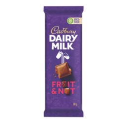 Cadbury dairymilk fruit & nut 80g