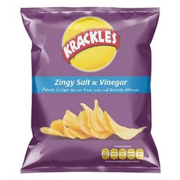 Krackles zingy salt and vinegar 125g