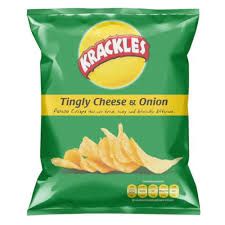 Krackles tingly cheese and onion 30g