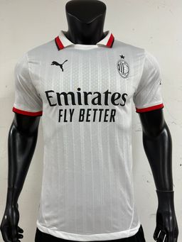 AC Milan 2024/25 Away Shirt (White / Red / Black)