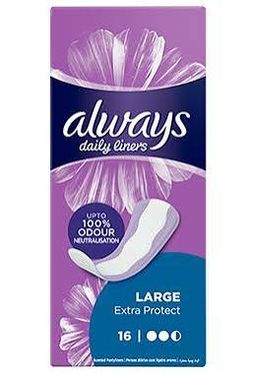 Always daily liners large 16's