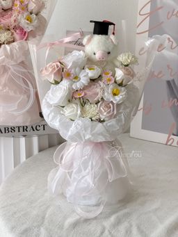 Blush Piggy Soap Flower Bouquet 