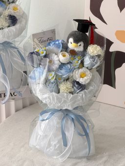Blue Buddy Soap Flower Bouquet 