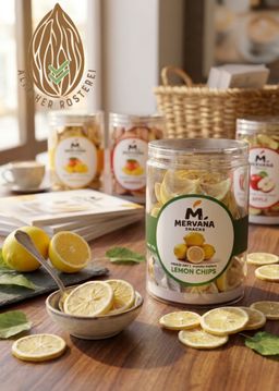 فواكه مجففه بالتبريد ليمون