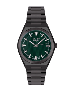 ساعة رجالية ماركة V19.69 فضي مينا اخضر موديل VGUNGR27753G