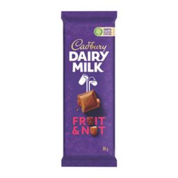 Cadbury dairy milk fruit & nut 80g