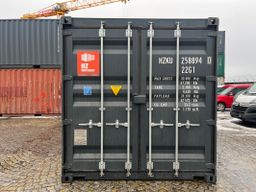 Contenedor de 20 pies en color antracita con puerta de acero