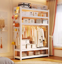 10700019 - 8OCM CLOTHING WARDROBE (WHITE)