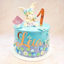 Pastel Garden Bunny Cake