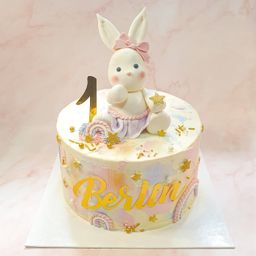Pastel Rainbow Bunny Dream Cake
