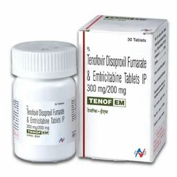Tenofivir Disoproxil Fumarate 300 Mg + Emtricilobline 200 Mg Tablets 300 Mg Tablet