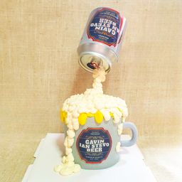 Floating Beer Gravity Cake