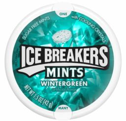 Ice breakers mints wintergreen sugarfree