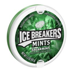 Ice breakers mints spearmint sugarfree