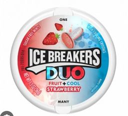 Ice breakers duo strawberry sugarfree