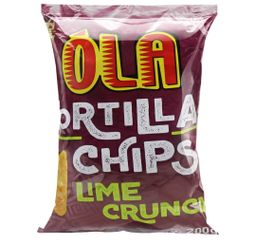Ola tortilla chips lime crunch 200g