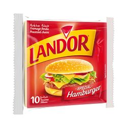 Landor burger slice cheese 10's 