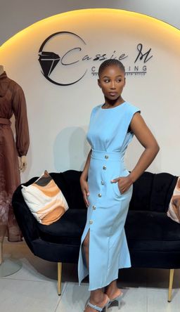 Slit side formal dress