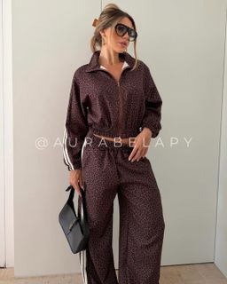 Set Pantera Print, Campera y Pantalón 