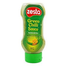 Zesta green chili sauce 375g