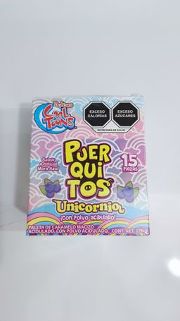 PALETA PUERQUITOS UNICORNIO COOL TOONS DISP C/15 PZS