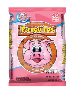 PALETA PUERQUITOS CLASICO COOL TOONS BSA C/40 PZS