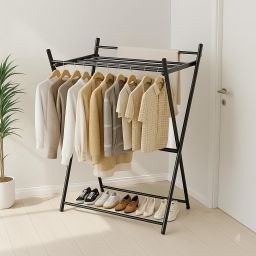 10700084 - FOLDABLE CLOTHING RACK