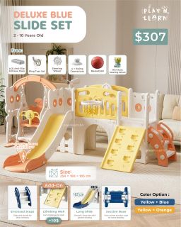 Deluxe blue slide set