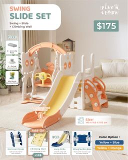 Deluxe blue slide set