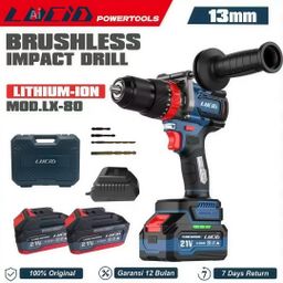 LUCID LX-80 2btr 4.0Ah-21V-13mm Bor Impack Drill Brushless