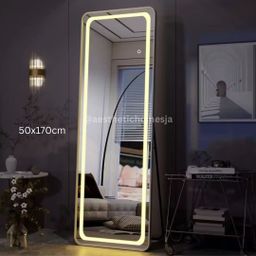 Aesthetic LED Glass Frame Mirror (50x170cm)