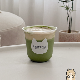 matcha latte w kinako brown sugar cloud