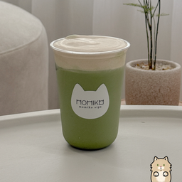 (upsize) matcha latte with kinako brown sugar cloud